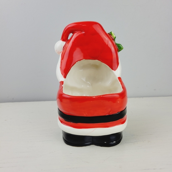 Vintage Christmas Santa Ceramic Planter Japan Handpainted 5.5" - Picture 5 of 12